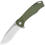 QSP 122B1 Raven Linerlock Knife Green G10 Handles