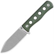QSP 155C1 Canary Fixed Blade Knife Green Handles