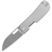 QSP 154E Variant PE Stonewashed Linerlock Knife Titanium Handles