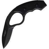 Regiment Blades LVP Low Viz Pro Fixed Blade Knife Black Handles