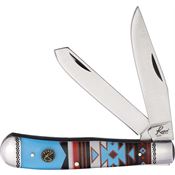 Roper 0002WS2 Trapper Sunset Series 2 Knife Acrylic Handles