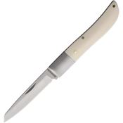 Rough Rider 2556 Winter Bone Folder Knife White Bone Handles