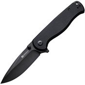 SenCut 3054B1 Errant Linerlock Knife Black G10 Handles