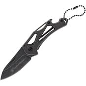 Smith & Wesson 1207128 Keychain Framelock Knife Black Stonewashed Handles