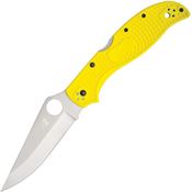 Spyderco 258PYL Stretch 2 XL Lockback Knife Yellow Handles