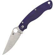 Spyderco 36GPDBL2 Military 2 Linerlock Knife Dark Blue Handles