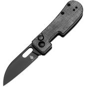 Kizer 2676C1 Banish Button Lock Knife Black Handles