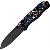 Kizer 3619A5 Drop Bear Clutch Lock Knife Nebula Handles