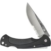 Case XX 75699 TecX Part Serrated Lockback Knife Black Handles