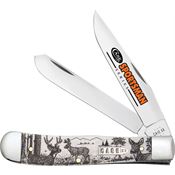 Case XX 81220 Sportsman Trapper Knife Deer Handles