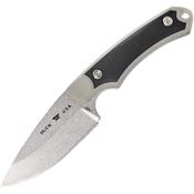 Buck 664GYS Alpha Hunter Select Stonewashed Drop Point Fixed Blade Knife Gray Handles