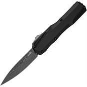 Kershaw 9000DAM Auto Damascus Livewire OTF Knife Black Handles