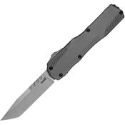Kershaw 9000TGRYSW Auto Livewire OTF Knife Tanto Gray Handles