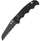 Spyderco 165GSBBK Auto Autonomy Button Lock Knife Black Handles