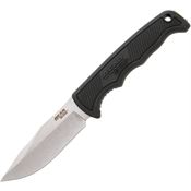 Bear & Son 61135 Satin Fixed Blade Knife Black Handles