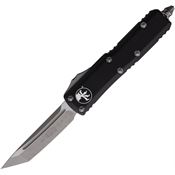 Microtech 23310AP Auto UTX-85 Apocalyptic Tanto Edge OTF Knife Black Handles
