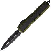 Microtech 1261ODCFIS Auto Daytona Double Edge OTF Knife OD Green Handles