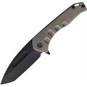 Medford F2084PT01TM Praetorian Slim Black Tanto Framelock Knife Tumbled Handles