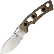 Fobos 078 Tier 1 Mini Mini Stonewashed Fixed Blade Natural Handles