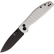 Bestech MK04J Bestechman Go Greenboy Button Lock Knife White Handles