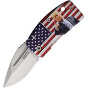 Novelty 337 Money Clip Framelock Knife Stainless Handles