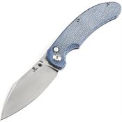 Tenable 1039F5 Nesstreet Button Lock Knife Blue Handles