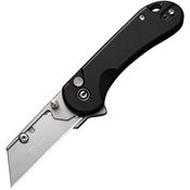 Civivi 23039B1 Elementum Utility Stonewash Button Lock Knife Black Handles