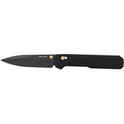 Real Steel 7121BB Perix Black Crossbar Lock Knife Black Handles