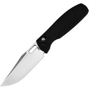 CJRB 1936BK Prado Crossbar Lock Knife Black G10 Handles