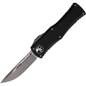 Microtech 70310AP Auto Hera Apocalyptic OTF Knife Single Edge Black Handles