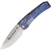 Medford 2014TP03A2 Slim Midi Tumbled Framelock Knife Flame Handles