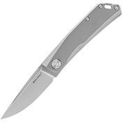 Real Steel 7001 LUNA Satin Slip Joint Knife Titanium Handles