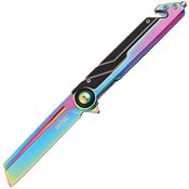 S-TEC 271288COL Assist Open Framelock Knife Spectrum Handles