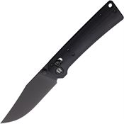 Hightron 03BLK Pathwright Black Clip Point AxisLock Knife Black Handles