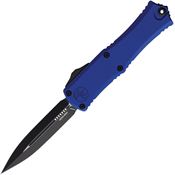 Microtech 1702M1NA Auto Hera II Mini Two Tone Double Edge Dagger OTF Knife Navy Handles