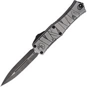 Microtech 1702M1BMHWM Auto Hera II Mini Apocalyptic Dagger OTF Knife Brushed Gray\Mummy Handles