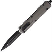 Microtech 2271NC Auto Dirac Two Tone Double Edge Dagger OTF Knife Gray Handles