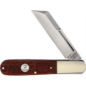 Queen AWB180 Carbon Steel Barlow Knife Amber Winter Bottom Jigged Bone Handles