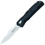 Maserin 502BM 502 Power W-Lock Knife Black/Blue Fat Carbon Fiber Handles