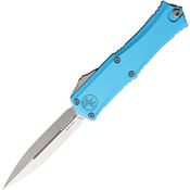 Microtech 1702M4TQ Auto Hera II Mini Satin Double Edge Dagger OTF Knife Turquoise Handles