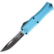 Microtech 1703M1TQ Auto Hera II Mini Two-Tone Single Edge OTF Knife Turquoise Handles