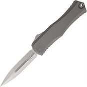 Microtech 170210NC Auto Hera II Stonewash OTF Knife Gray Handles
