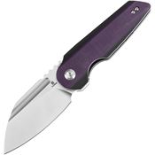 Tenable 1048A4 Rafe L Satin Sheepsfoot Linerlock Knife Ivory/Black G10 Handles