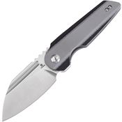 Tenable 1048A6 Rafe L Satin Sheepsfoot Linerlock Knife Gray/Black G10 Handles