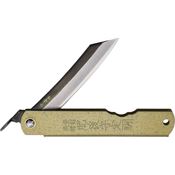 Higonokami C1BSK No 1 SK-Steel Folding Knife Bronze Handles
