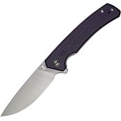 Civivi 240123 Merit Satin Drop Point Linerlock Knife Purple Micarta Handles