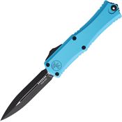 Microtech 1702M1TQ Auto Hera II Mini Two-Tone Double Edge Dagger OTF Knife Turquoise Handles
