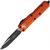 Microtech 2311OR Auto UTX-85 Two-Tone Single Edge OTF Knife Orange Handles