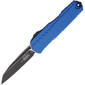 Microtech 12411BL Auto Cypher II Two-Tone Single Edge OTF Knife Blue Handles