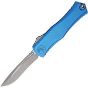Microtech 170510APBL Auto Hera II Apocalyptic Recurve OTF Knife Blue Handles